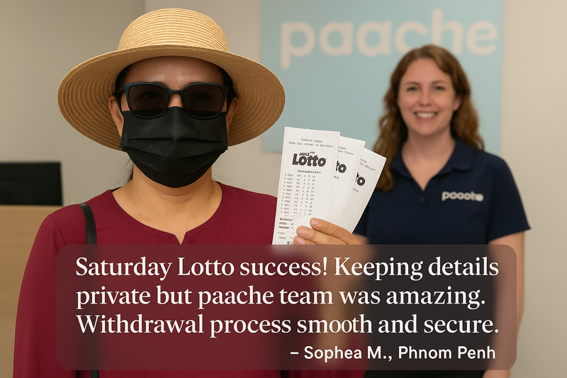 Saturday Lotto winner from Cambodia